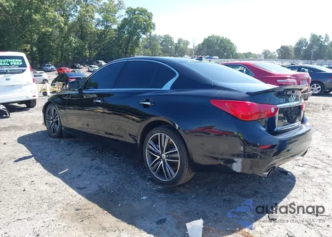 2014 Infiniti Q50 Hybrid Sport from USA, damaged, VIN JN1AV7AP8EM691226